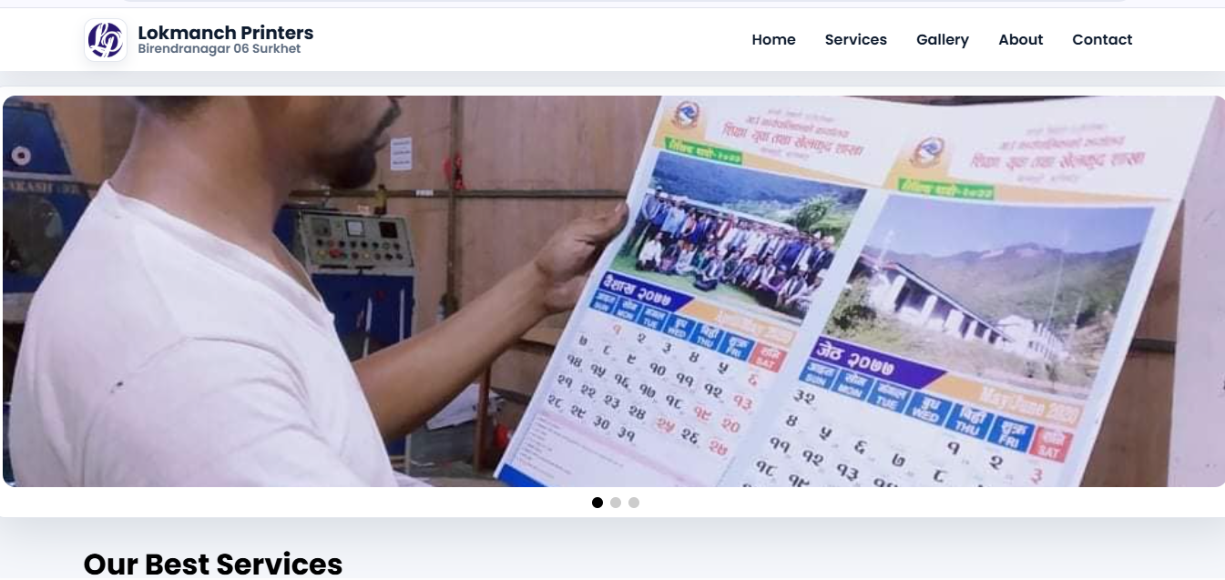 Lok Manch website screenshot
